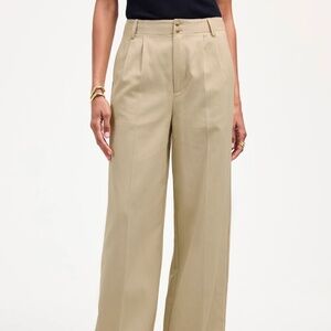 Madewell Harlow Wide-Leg Pant in Drapey Twill